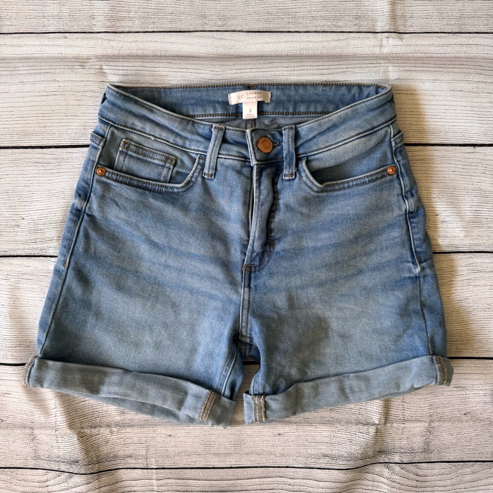 LC Lauren Conrad Light Blue Jean Shorts